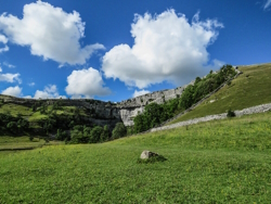 Image of a landscape with white clouds